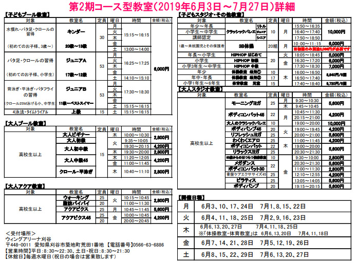 第2期コース型教室